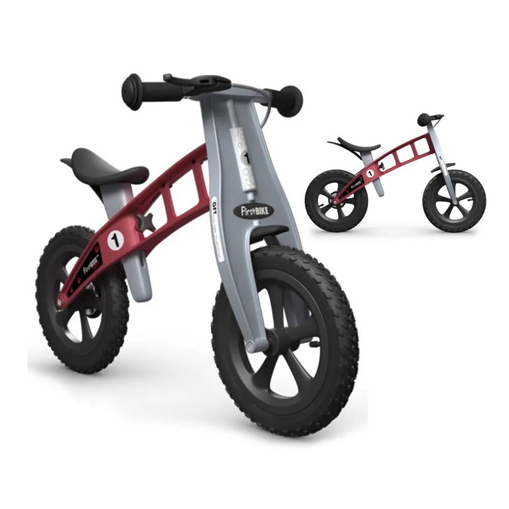 【FirstBIKE】德國高品質設計 CROSS越野版兒童滑步車/學步車-越野紅
