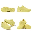 【SKECHERS】休閒鞋 Uno-Bright Air 女鞋 黃 皮革 緩衝 氣墊 純色 運動鞋(177125-YEL)