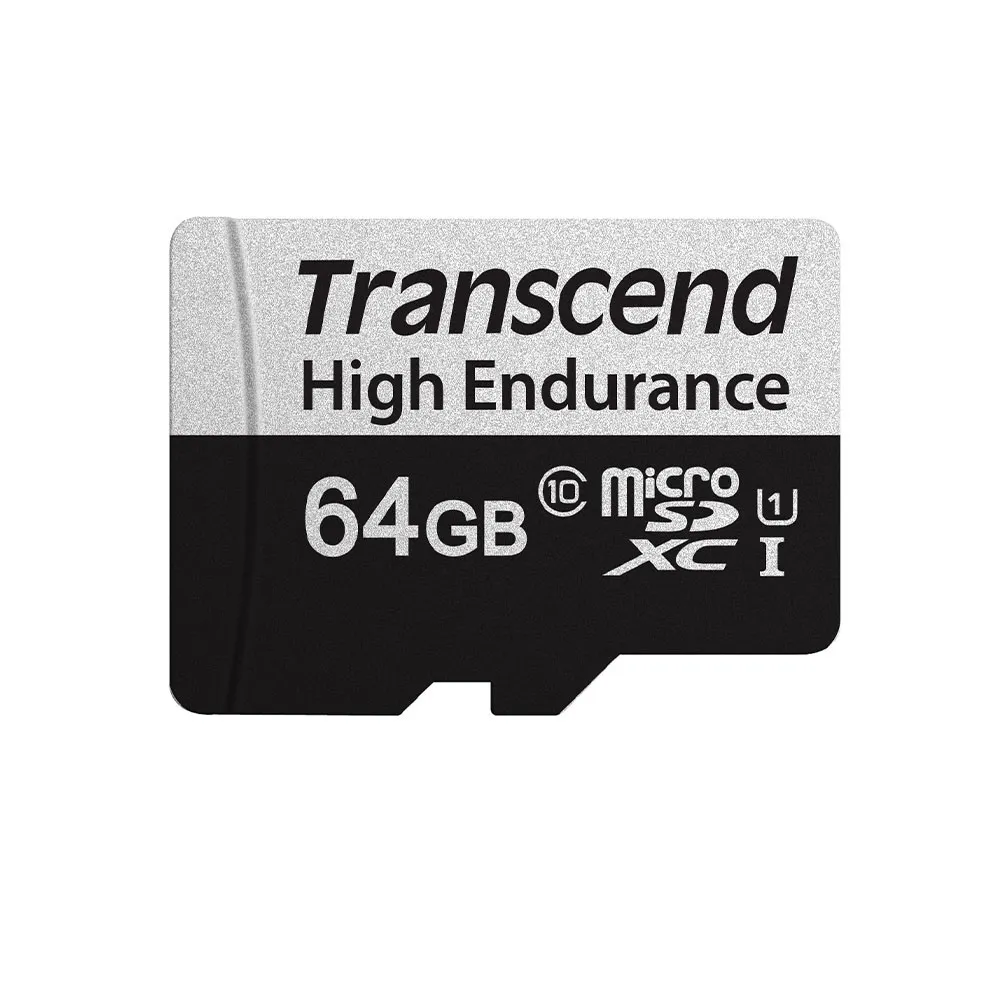 【Transcend 創見】USD350V High Endurance microSDXC UHS-I U1 64GB 高耐用記憶卡(TS64GUSD350V附轉卡)