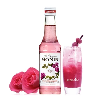 【MONIN】玫瑰風味糖漿250ml/瓶(調飲 調酒 氣泡水 DIY 首選夥伴)