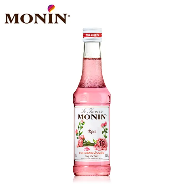 【MONIN】玫瑰風味糖漿250ml/瓶(調飲 調酒 氣泡水 DIY 首選夥伴)