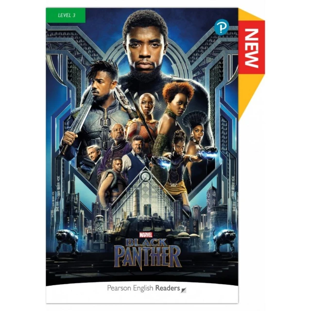 Pearson English Readers Level 3： Marvel - Black Panther（Book + Audiobook + Ebook）