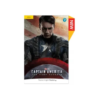 Pearson English Readers Level 2： Marvel - Captain America（Book + Audiobook + Ebook）