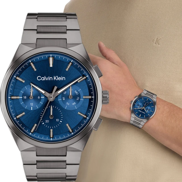 Calvin Klein 凱文克萊 CK Distinguish 日曆手錶-44mm 新年禮物(25200443)