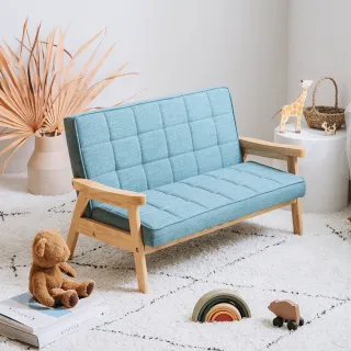 【MesaSilla】BunnyTickles 貓抓布雙人兒童小沙發-4色(小沙發 兒童椅  迷你沙發)