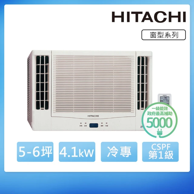 HITACHI 日立 3-4坪一級變頻左吹窗型冷氣(RA-2