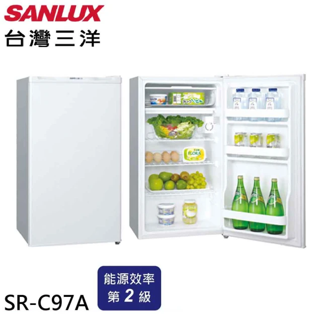 SANLUX 台灣三洋 97L 2級能效單門冰箱/福利品(SR-C97A)