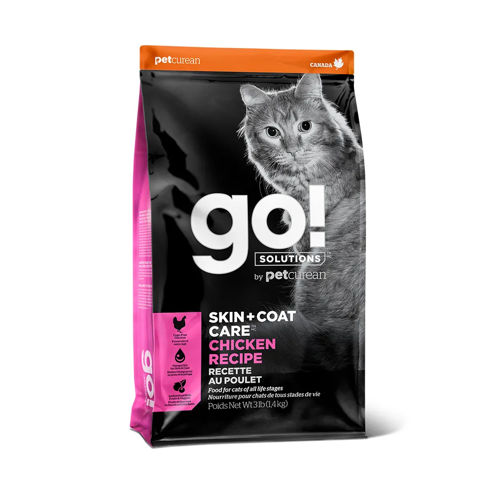 【Go!】雞肉蔬果8磅 貓咪皮毛保健系列 護眼亮毛天然糧(貓糧 腸胃保健  護毛 貓飼料)
