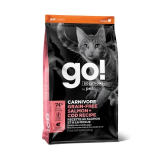 【Go!】海洋鮭鱈8磅 貓咪高肉量系列 低碳水無穀天然糧(貓糧 護毛 淚腺 貓飼料 全齡貓 寵物食品)