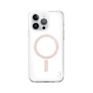 【UNIQ】iPhone 15 Pro Max Glace 質感磁吸防摔手機殼 玫金(附拭鏡布)