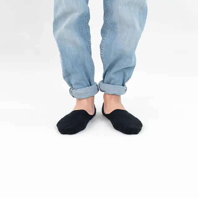 【WARX】經典素色隱形襪-黑(除臭襪/機能襪/不脫落)