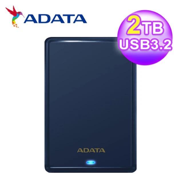 ADATA 威剛 HV620S 2TB 2.5吋行動硬碟 黑
