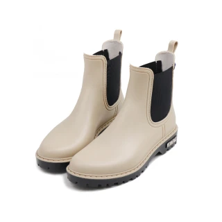 【VERBENAS】西班牙休閒防水切爾西雨靴 米色(020434-BEBL)