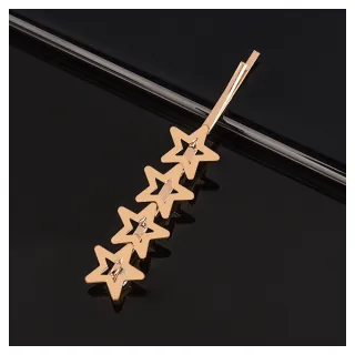 【HERA 赫拉】ll現貨ll精巧愛心笑臉五角星百搭金屬一字夾-隨機2入組(髮飾 一字夾)