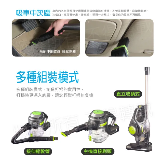 【勳風】HEPA極速無線吸塵器/手持直立式吸塵器(HF-H345)