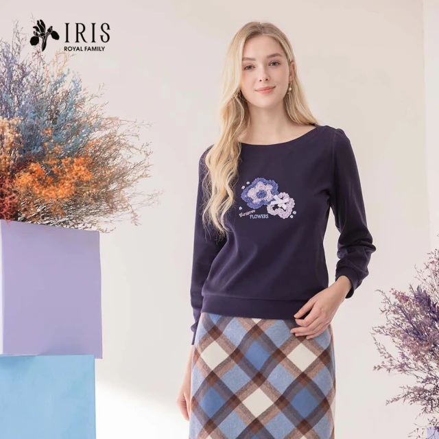 IRIS 艾莉詩 設計師款格紋記憶紗半身裙(36232) 推