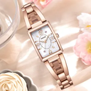 【CITIZEN 星辰】WICCA公主系列 台灣限定 俏麗白方型腕錶(KF7-562-21)