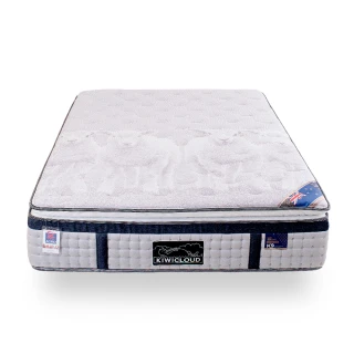 【KiwiCloud專業床墊】K9 威靈頓 獨立筒彈簧床墊-6尺加大雙人(喀什米爾羊毛布+乳膠)