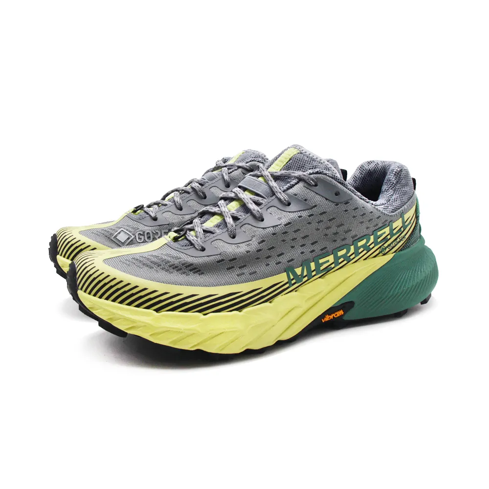 【MERRELL】女 AGILITY PEAK 5 GTX戶外健身輕量型慢跑越野鞋 女鞋(灰綠)