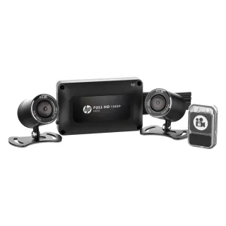 【HP 惠普】Moto Cam M650 1080p雙鏡頭高畫質機車行車記錄器(贈64G記憶卡)