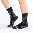 【oillio 歐洲貴族】加厚氣墊保暖襪 厚棉健行襪 運動襪 雪襪 中筒襪 氣墊襪(黑色 單雙組 襪子 男女襪)