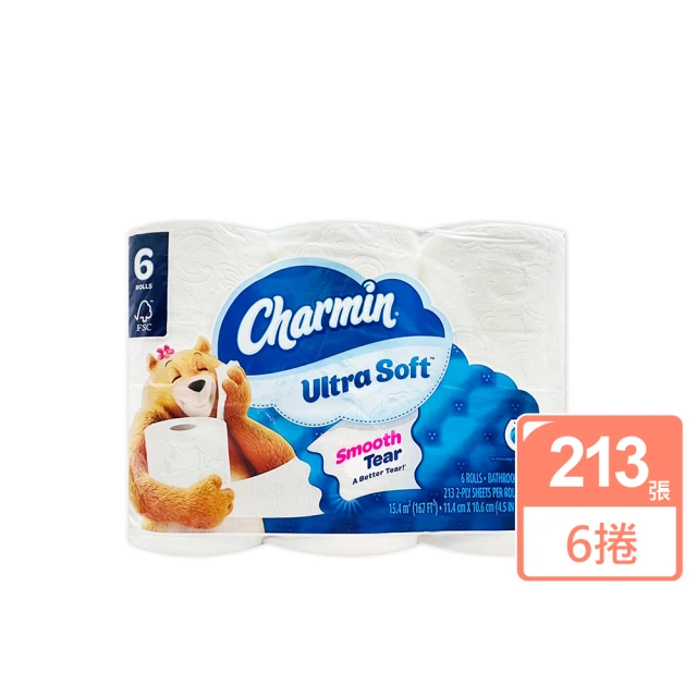美國 Charmin 超柔軟捲筒衛生紙(213張x6捲/串)