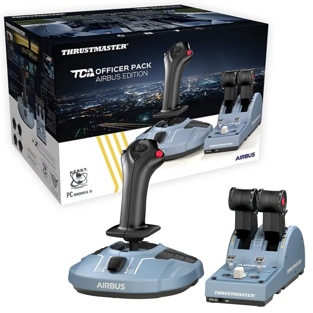 Thrustmaster】圖馬斯特TCA Officer Pack Airbus Edition 飛行搖桿油門