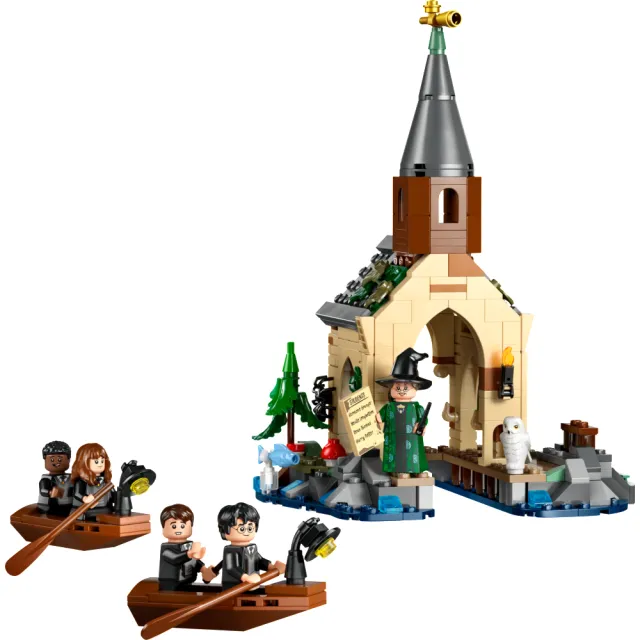 【LEGO 樂高】哈利波特系列 76426 霍華茲城堡的船屋(Hogwarts Castle Boathouse 霍格華茲畫像)