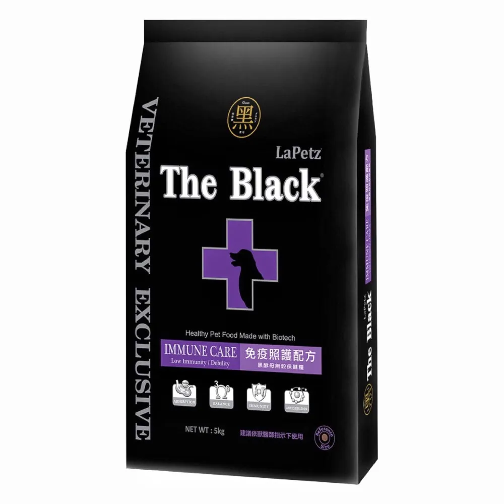 【LaPetz 樂倍】The Black黑酵母無穀犬糧5kg-免疫照護配方(樂倍狗飼料 無穀狗飼料 黑酵母配方 狗飼料)