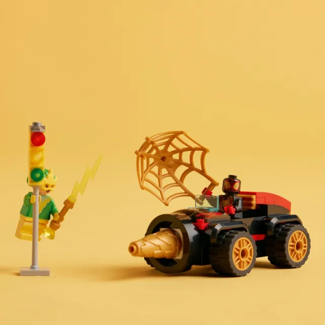 【LEGO 樂高】Spidey 10792 Drill Spinner Vehicle(電光女 學齡前玩具)