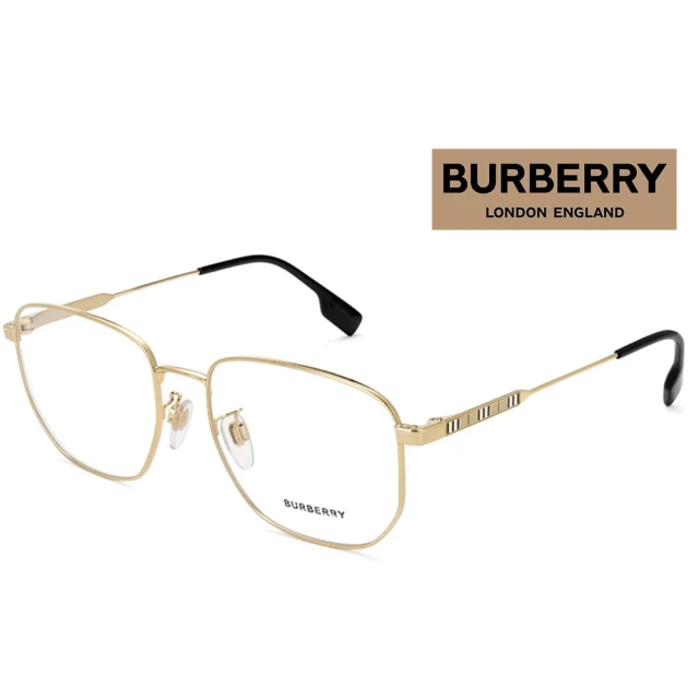 BURBERRY 巴寶莉 亞洲版 時尚金屬光學眼鏡 BE13