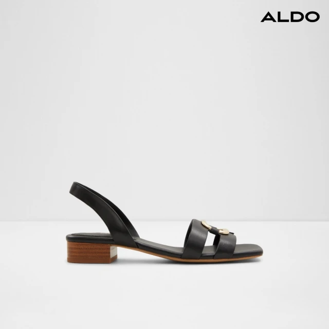 ALDOALDO EBALAVER-魅力鏤空低跟涼鞋-女鞋(黑色)