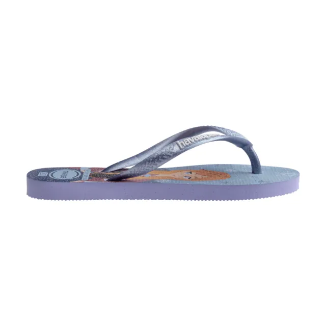 【havaianas 哈瓦仕】拖鞋 童鞋 迪士尼 冰雪奇緣 艾莎 安娜 Kids Slim Princess 藍 4123328-5020K(哈瓦士)