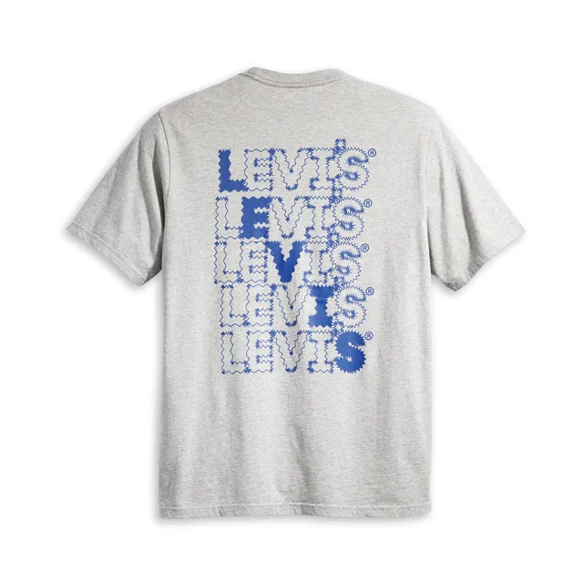【LEVIS 官方旗艦】男款 寬鬆版短袖T恤 / 電子體Logo 人氣新品 16143-1307
