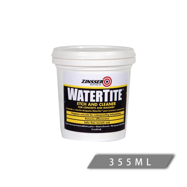 RUST-OLEUM 樂立恩塗料 金瑟水淘汰 ZINSSER WATERTITE 水泥面強化洗蝕劑(355ml / 可稀釋一加侖 5082)