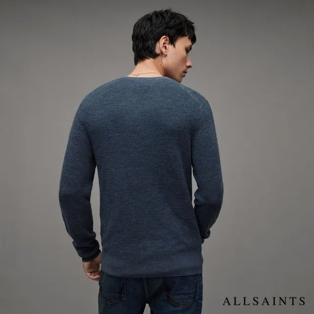 【ALLSAINTS】IVAR 美麗諾羊毛公羊頭骨針織上衣 MK034P(常規版型)