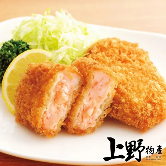 【上野物產批發館】日式蝦排(5片1包. 400g±10%/ 日式/炸物/點心/海鮮/花枝/蝦仁)