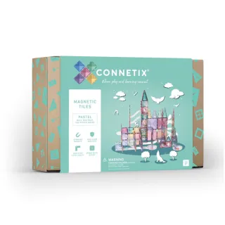 【Connetix 磁樂】澳洲 Connetix 磁力片- 106片 粉彩球道延伸組(STEAM 玩具)