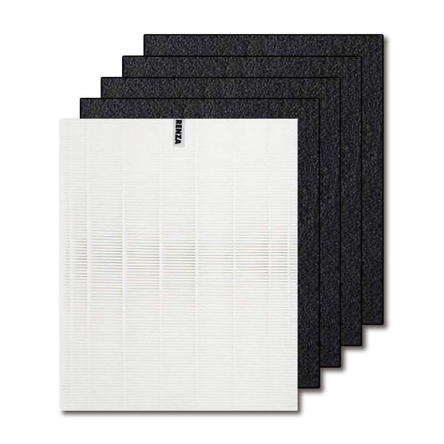 【RENZA】適用Winix ZERO C5 AC5U360-LWT Costco款 空氣清淨機(HEPA濾網+活性碳濾網 濾芯)