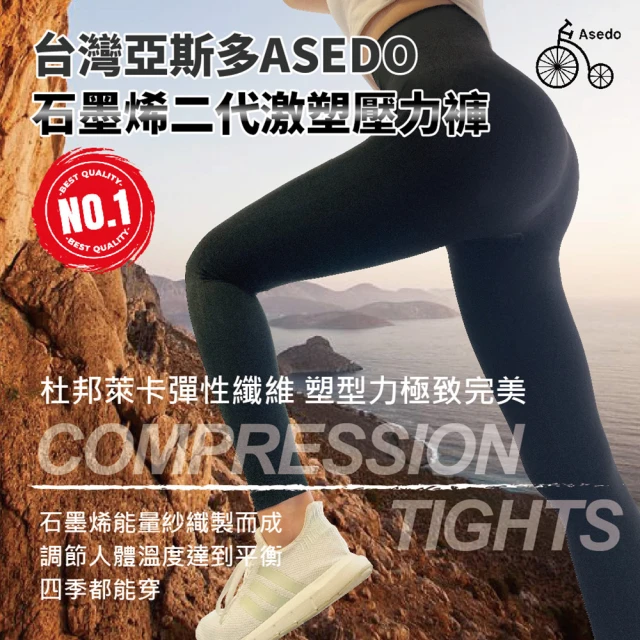 A-ZEAL 超值2入-高腰排扣加壓鯊魚皮壓力褲(運動/塑身