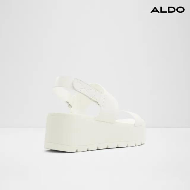 【ALDO】THILA-獨特個性設計厚底涼鞋-女鞋(白色)