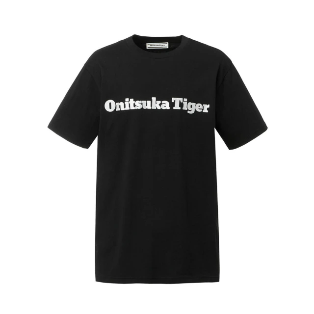 Onitsuka TigerOnitsuka Tiger Onitsuka Tiger鬼塚虎-黑底 LOGO 文字短袖上衣(2183B176-002)