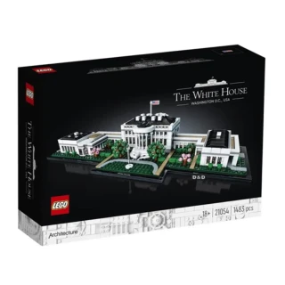 【LEGO 樂高】ARCHITECTURE世界建築系列-白宮-1483pcs(21054)