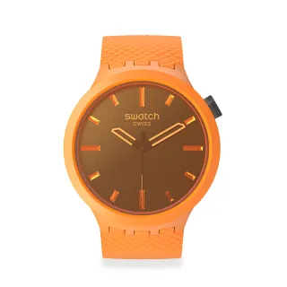 【SWATCH】BIG BOLD BIOCERAMIC手錶 CRUSHING ORANGE 男錶 女錶 手錶 瑞士錶 錶(47mm)