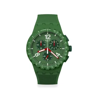 【SWATCH】Chrono 原創系列手錶 PRIMARILY GREEN 男錶 女錶 手錶 瑞士錶 錶(42mm)