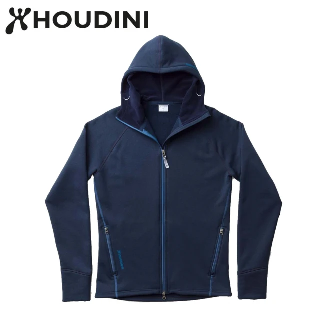 【Houdini】瑞典 原廠貨 男 Power Houdini 保暖外套/運動/生活/旅行 藍色幻想