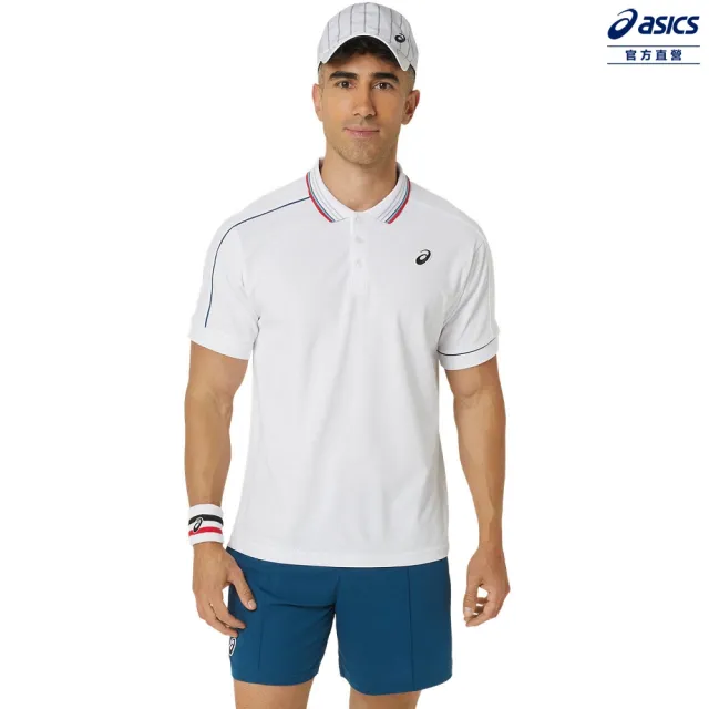 【asics 亞瑟士】POLO 衫 男款  網球上衣(2041A287-100)