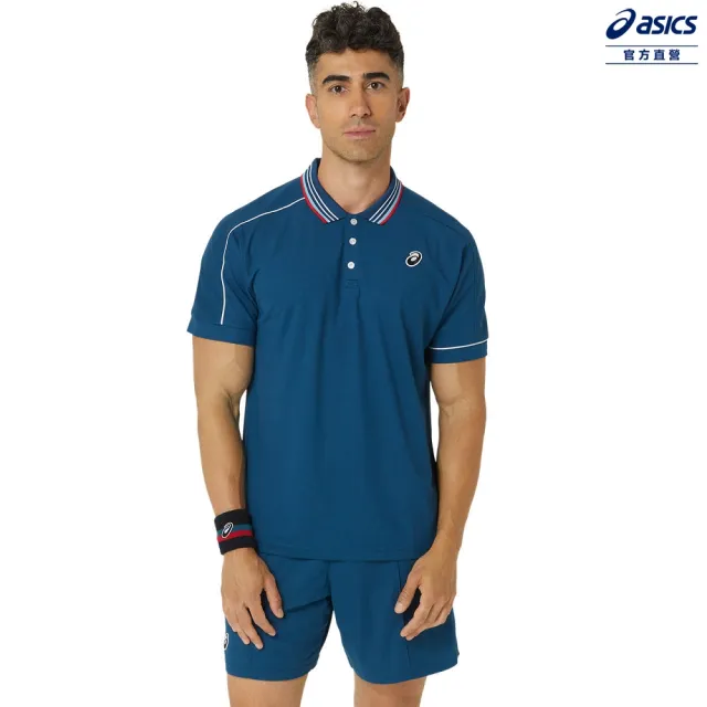 【asics 亞瑟士】POLO 衫 男款  網球上衣(2041A287-412)