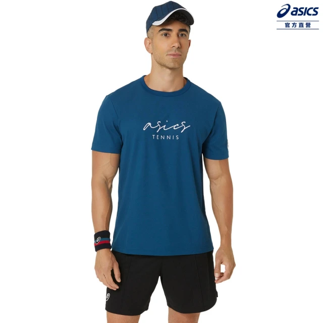 asics 亞瑟士 短袖上衣 男款 網球上衣(2041A288-412)