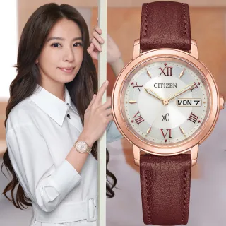 【CITIZEN 星辰】XC 亞洲限定 光動能大三針女錶 手錶 畢業 禮物(EW2427-19A)